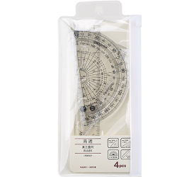 Transparent Ruler Kit LB00421 [4-pc Pack]